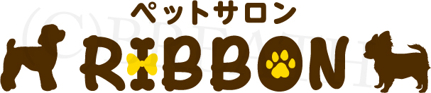 ペットサロンリボンロゴマーク